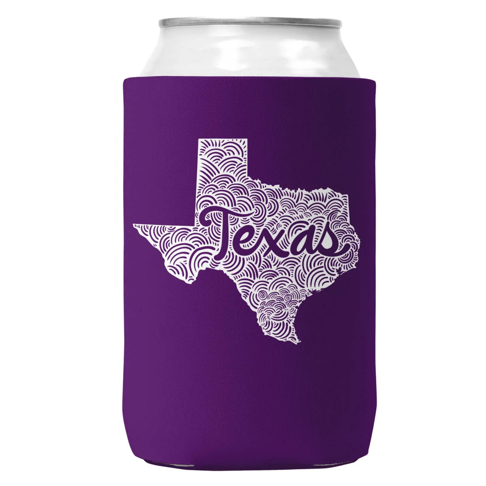 Texas Can Coozie Cooler for 12oz Cans | Texas State Koozie