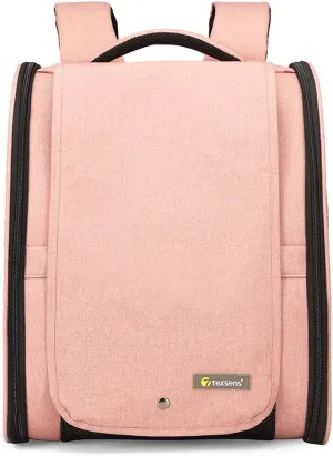 Texsens Ventilated Pet Carrier Backpack for Travel