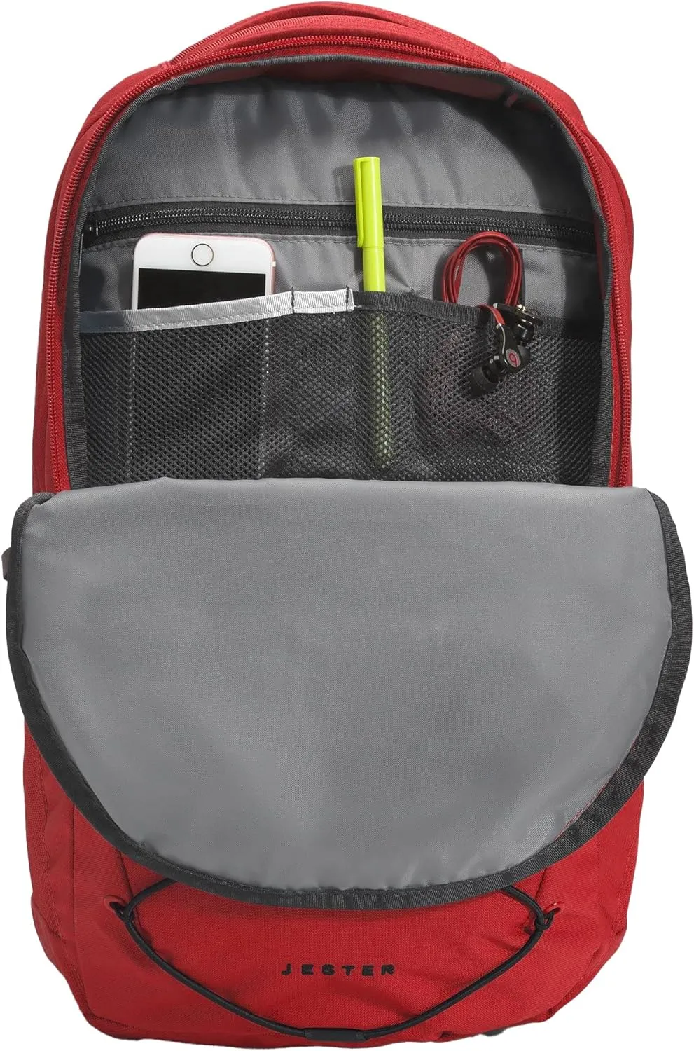 THE NORTH FACE Jester Everyday Laptop Backpack, TNF Red/TNF Black, One Size