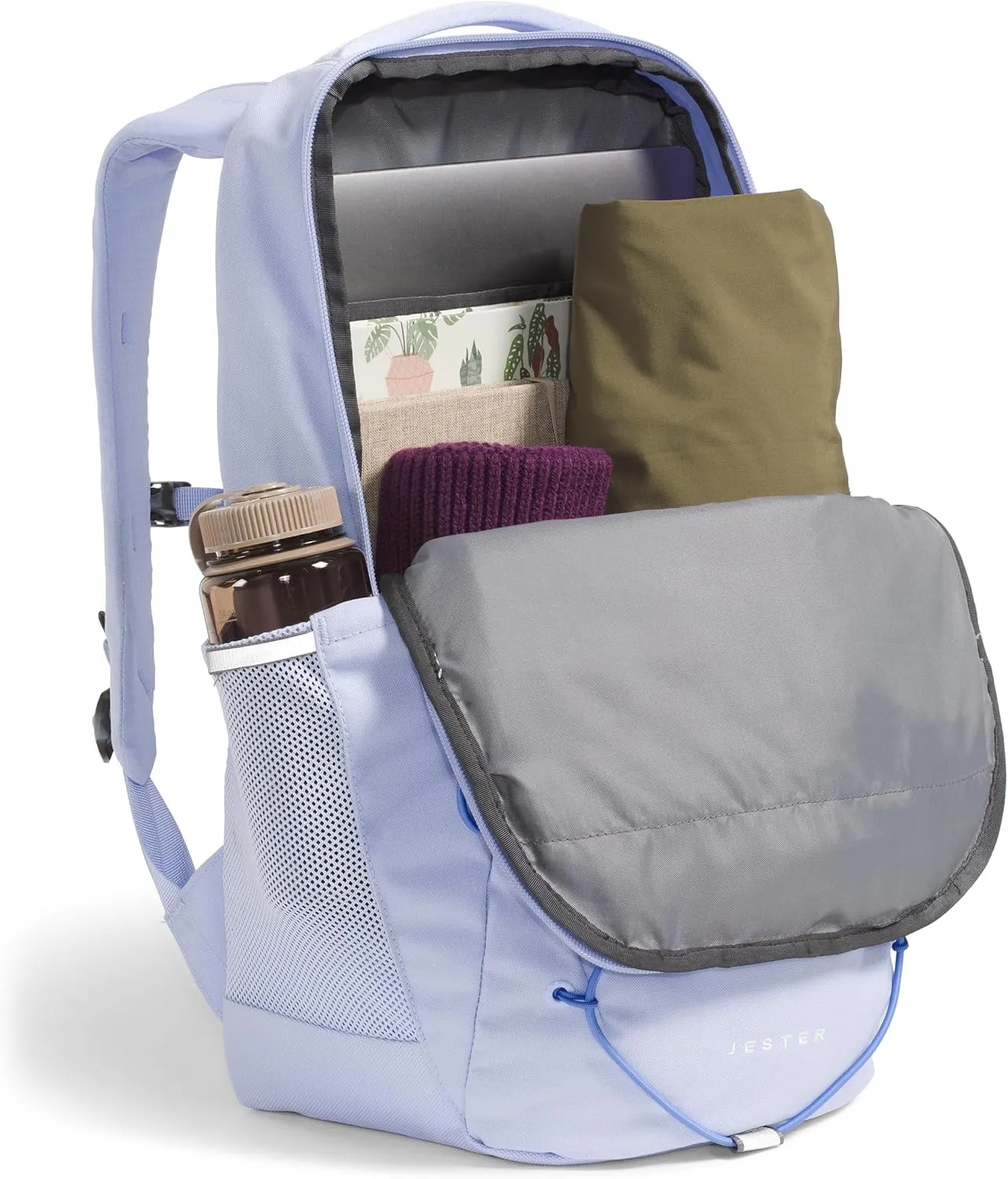 THE NORTH FACE Women's Jester Everyday Laptop Backpack - PFAS Free, Purple Mint/Virtual Blue, One Size