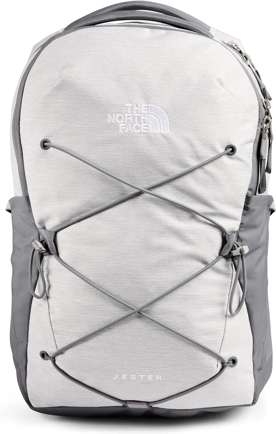 THE NORTH FACE Women's Jester Everyday Laptop Backpack, TNF White Metallic Mélange/Mid Grey, One Size