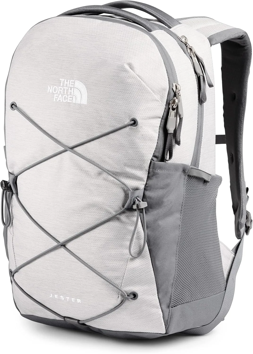 THE NORTH FACE Women's Jester Everyday Laptop Backpack, TNF White Metallic Mélange/Mid Grey, One Size