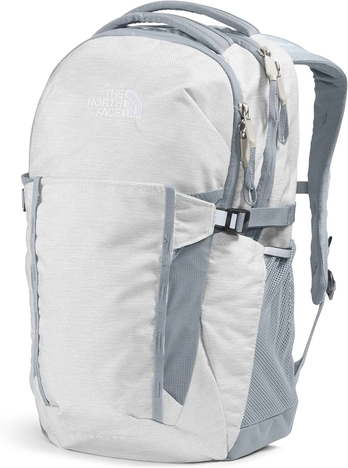 THE NORTH FACE Women's Pivoter Everyday Laptop Backpack, TNF White Metallic Mélange/Mid Grey, One Size