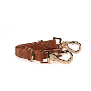 The Ultra Hands Free Leash with Traffic Handle | Camel Brown