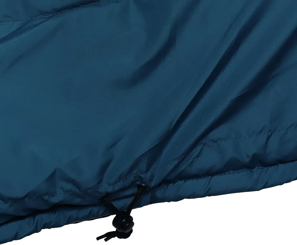 Thermotuff Wearable Sleeping Bag with Dual Hoodie, Zippered Arm Holes, Pockets & Adjustable Drawstring - Ideal for Camping, Cold Weather Hiking, and Stadium Sak Blanket