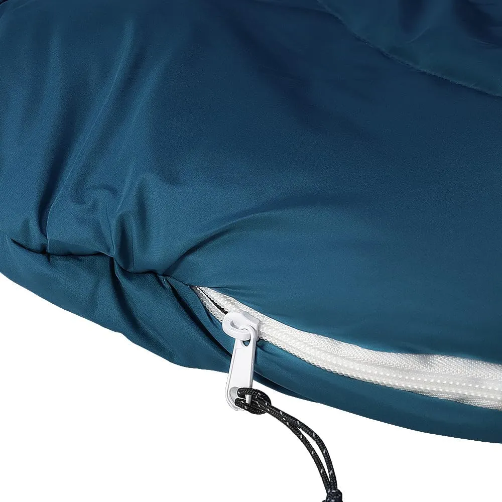 Thermotuff Wearable Sleeping Bag with Dual Hoodie, Zippered Arm Holes, Pockets & Adjustable Drawstring - Ideal for Camping, Cold Weather Hiking, and Stadium Sak Blanket