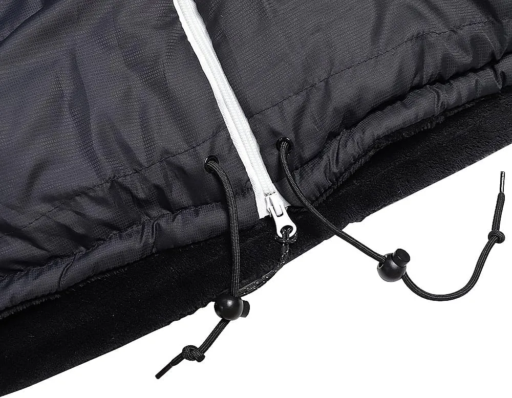 Thermotuff Wearable Sleeping Bag with Dual Hoodie, Zippered Arm Holes, Pockets & Adjustable Drawstring - Ideal for Camping, Cold Weather Hiking, and Stadium Sak Blanket