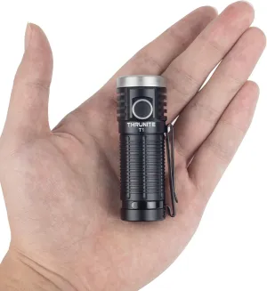 ThruNite T1 EDC Flashlight USB Rechargeable Mini LED Pocket Light Handheld Flashlights with Magnetic Tailcap, Neutral White