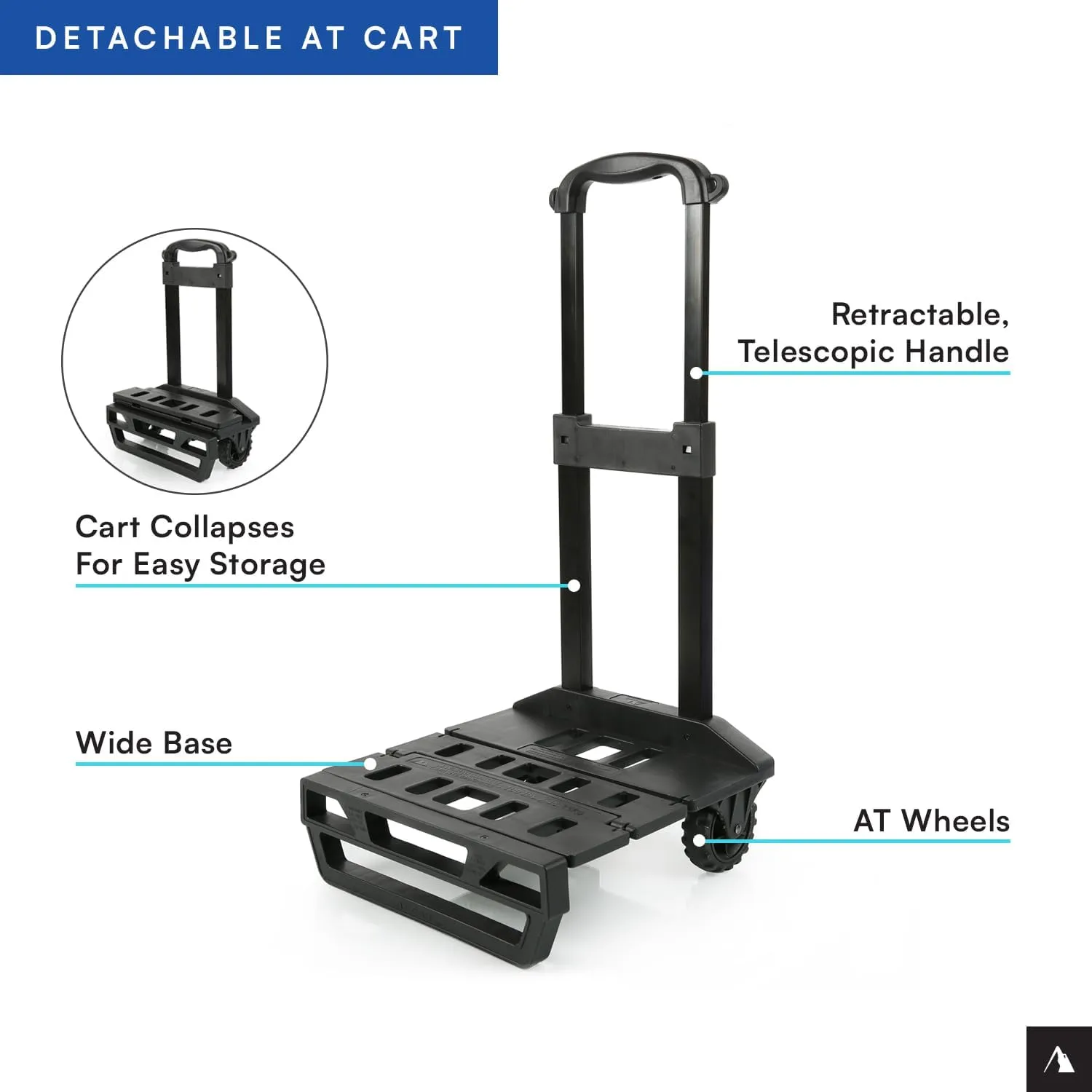 Titan Deep Freeze 60 (50 10) Can Wheeled Cooler - Collapsible Rolling Cooler with Wheels and All-Terrain Cart