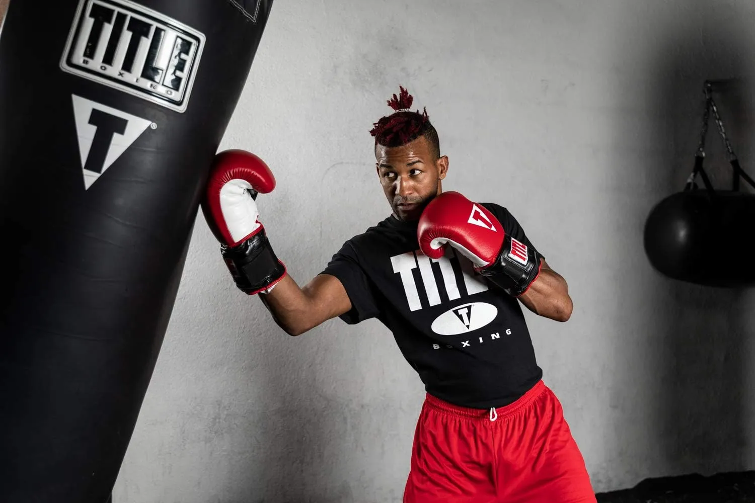 TITLE Boxing Classic Power Weighted Gloves - Weighted, Boxing, MMA, Men's Kickboxing Gloves for Hand Speed & Heavy Bag Training