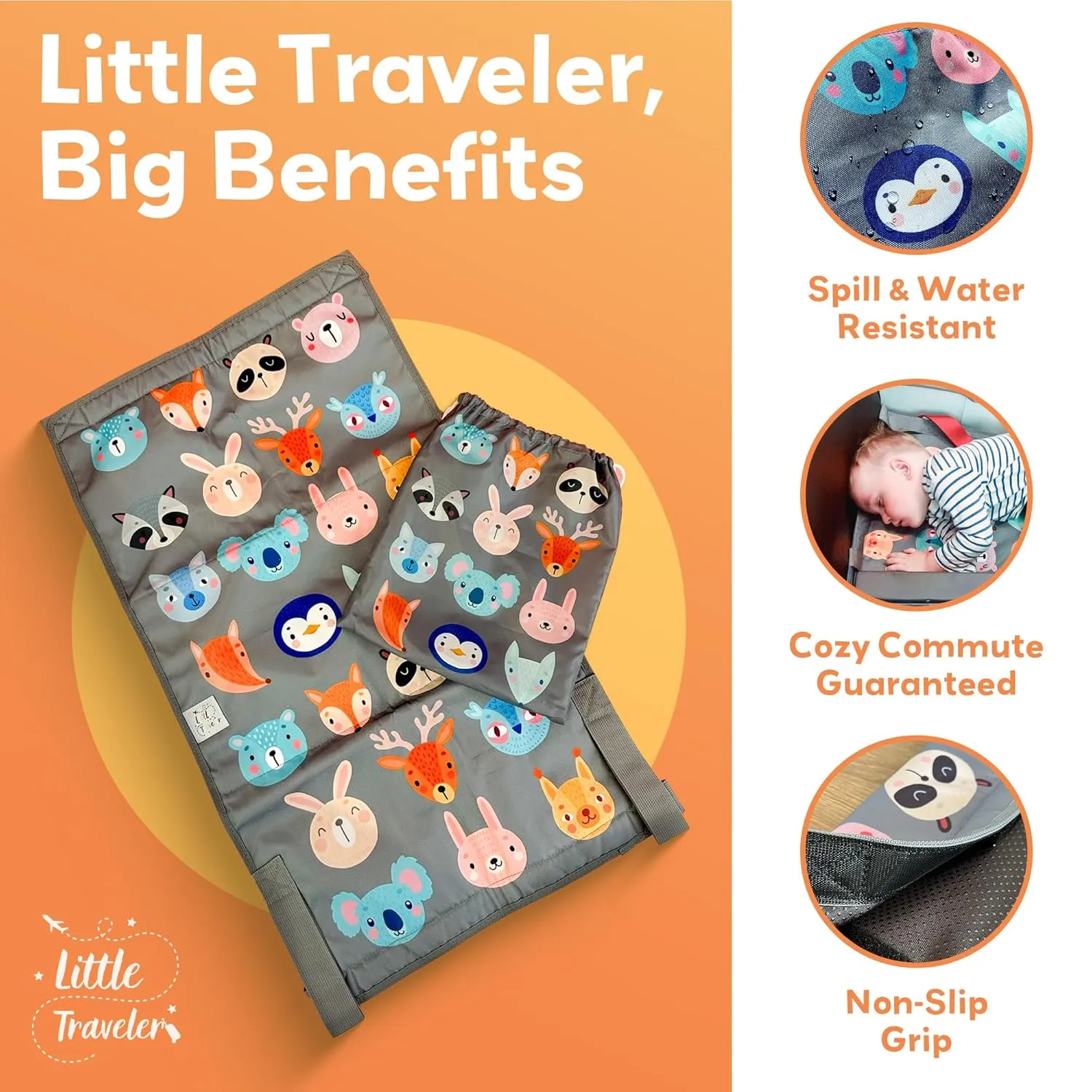 Toddler Airplane Bed & Seat Extender – Cozy & Easy Setup Airplane Bed for Kids, Ages 1-4