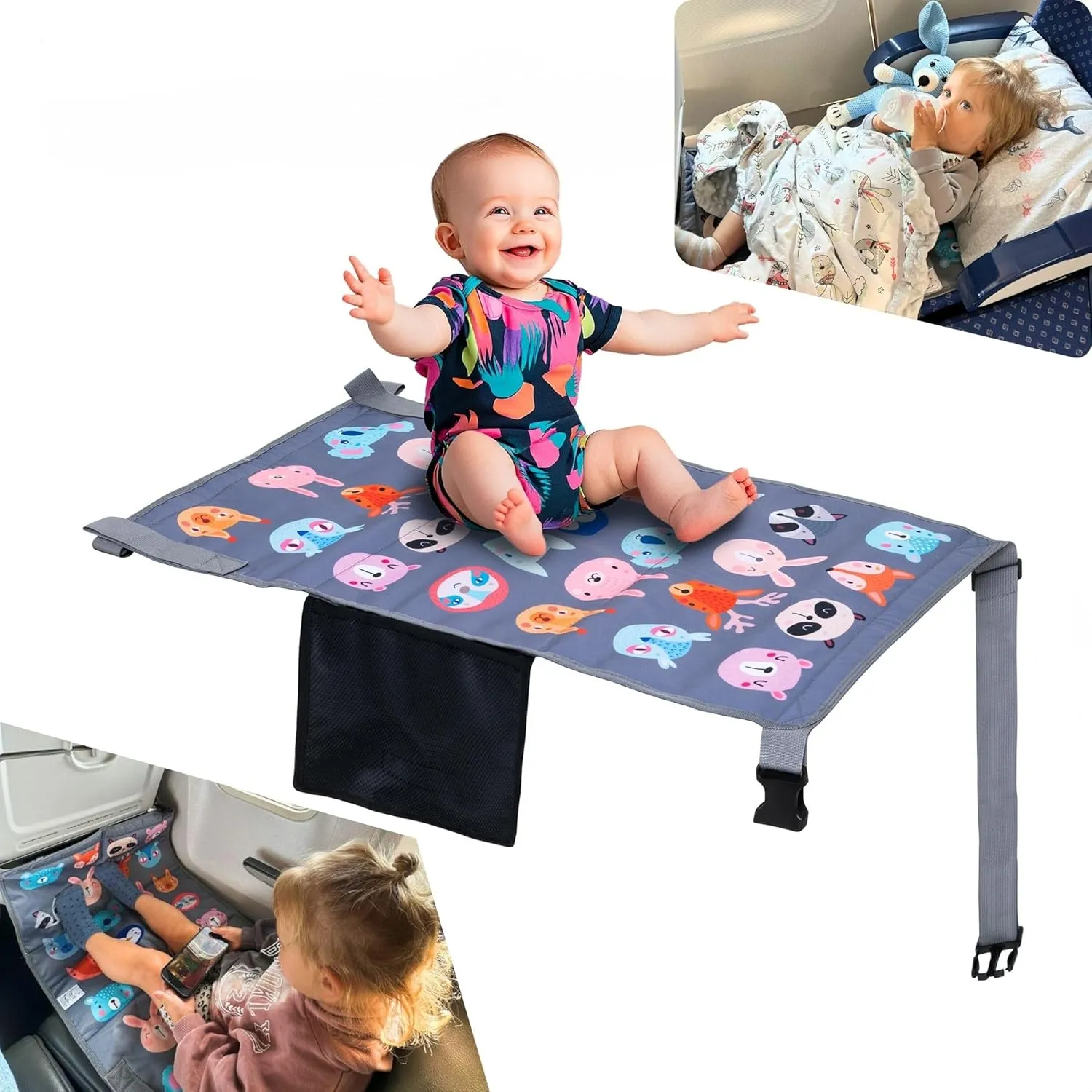 Toddler Airplane Bed & Seat Extender – Cozy & Easy Setup Airplane Bed for Kids, Ages 1-4