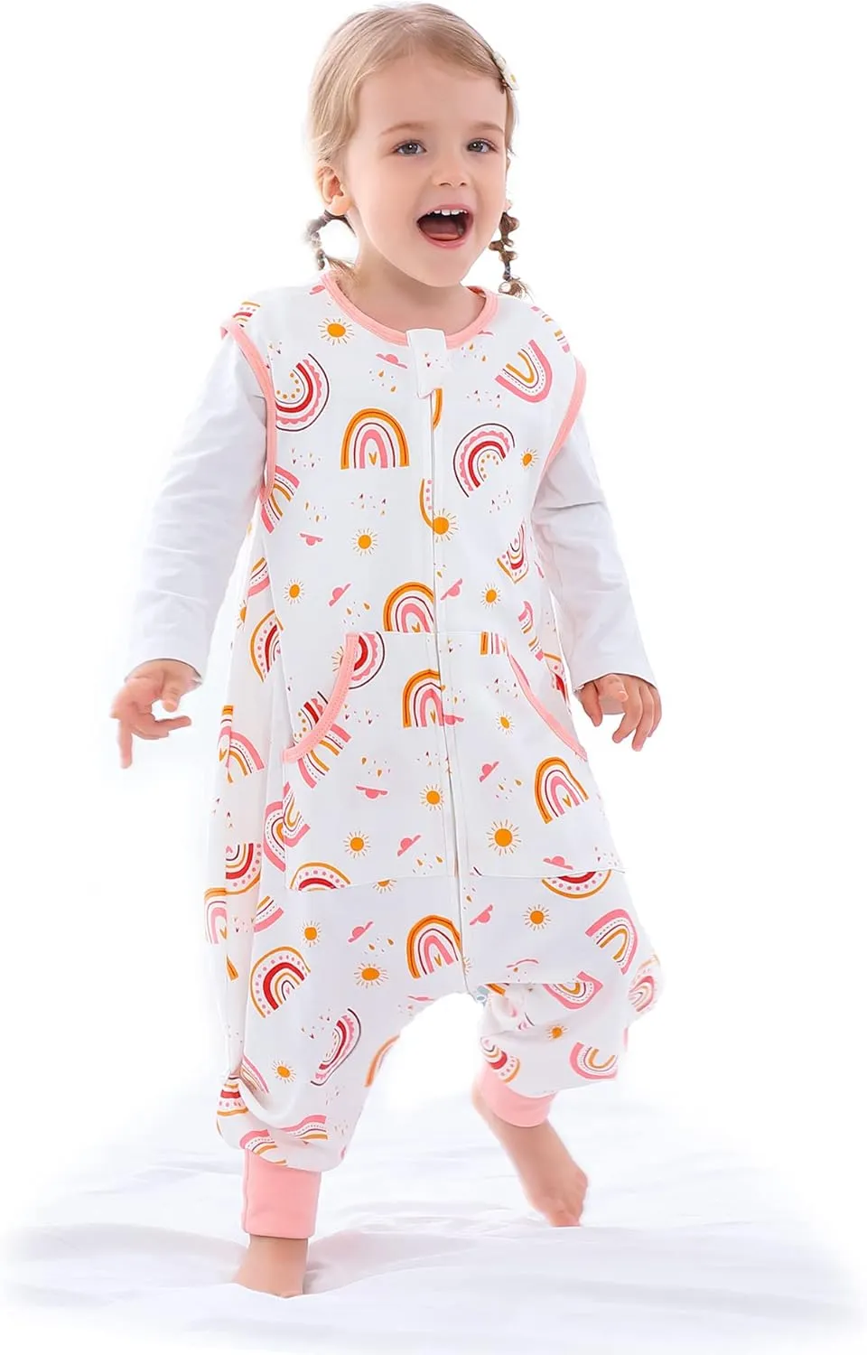 Toddler Sleeping Sack with Feet, Walker Sleep Sack, 0.5Tog