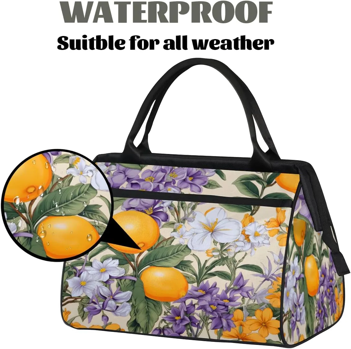 Tote Bag for Women, Lightweight Tote Bag with Zipper, Large Shoulder Bag Handbag for Travel, Work