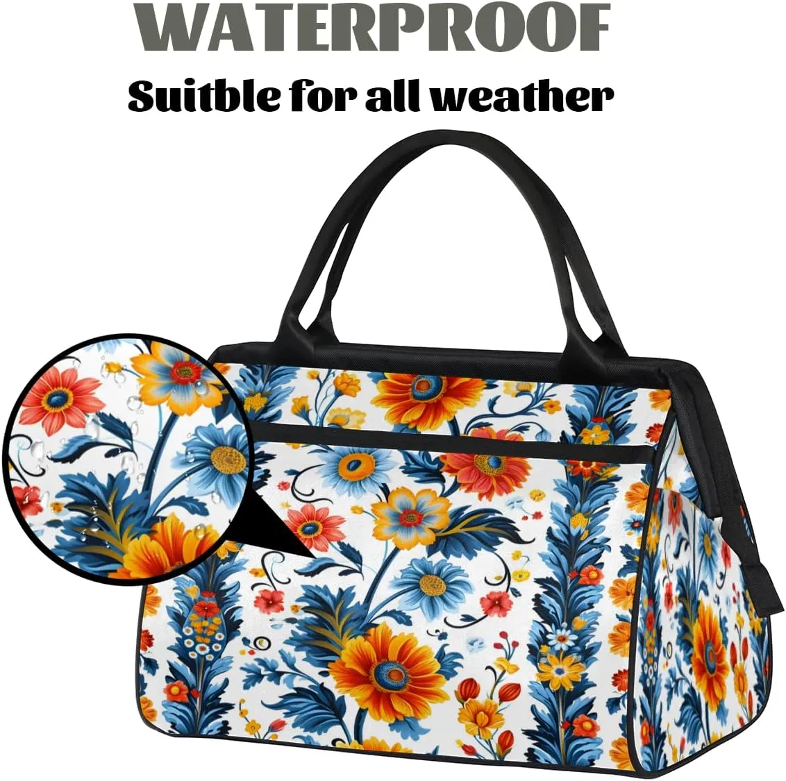 Tote Bag for Women, Lightweight Tote Bag with Zipper, Large Shoulder Bag Handbag for Travel, Work