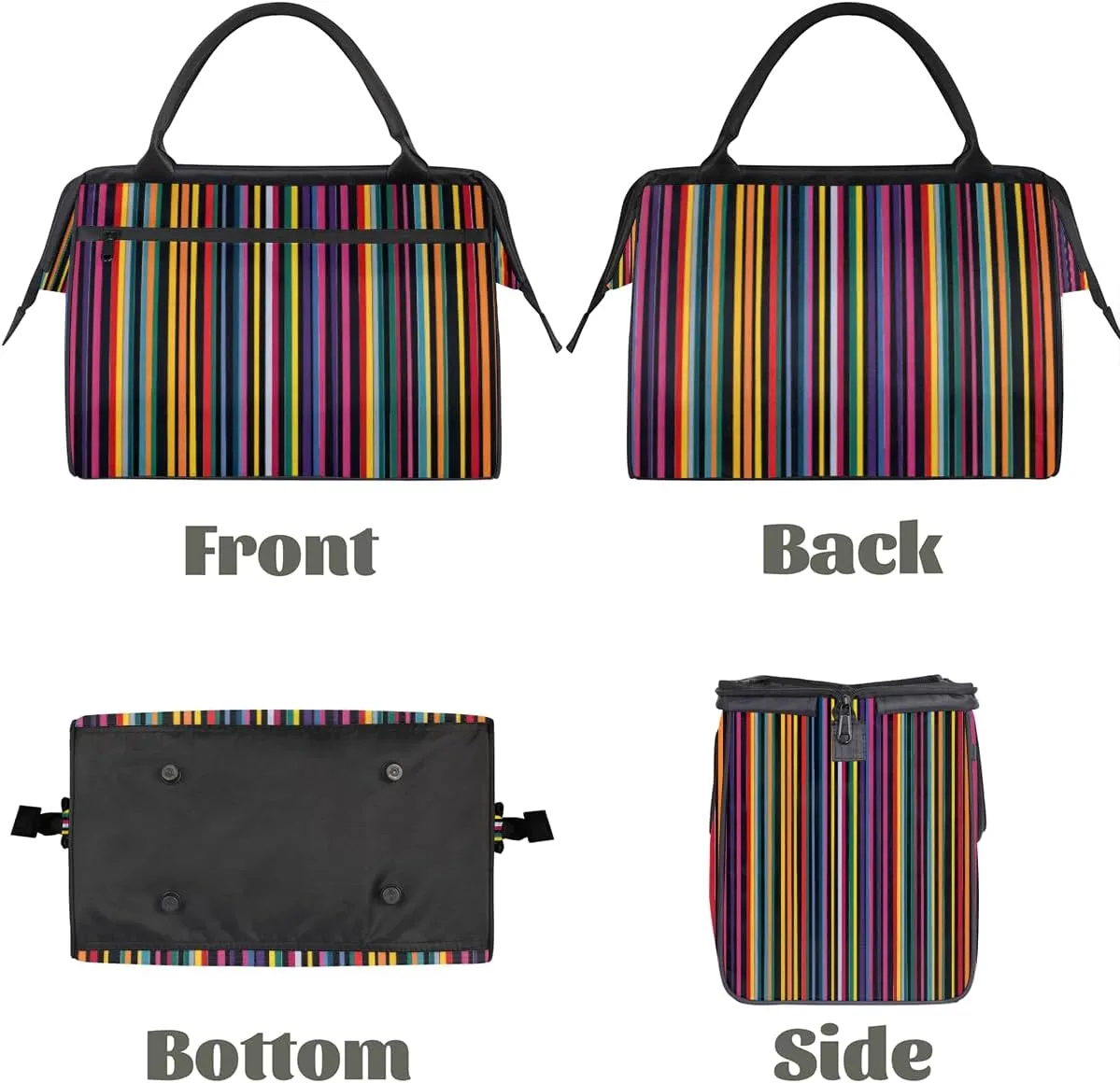 Tote Bag for Women with Zipper, Lightweight Travel Tote Bag Large Shoulder Bag Handbag for Work, Gym
