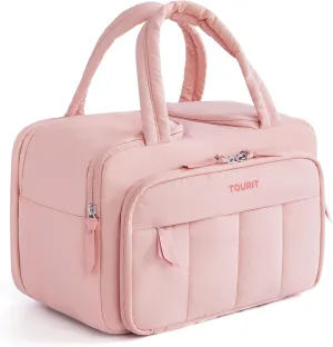 TOURIT Breast Pump Bag with Ice Pack Double-Sided Compartment Breast Milk Booler Travel Bag for Working Traveling Mom