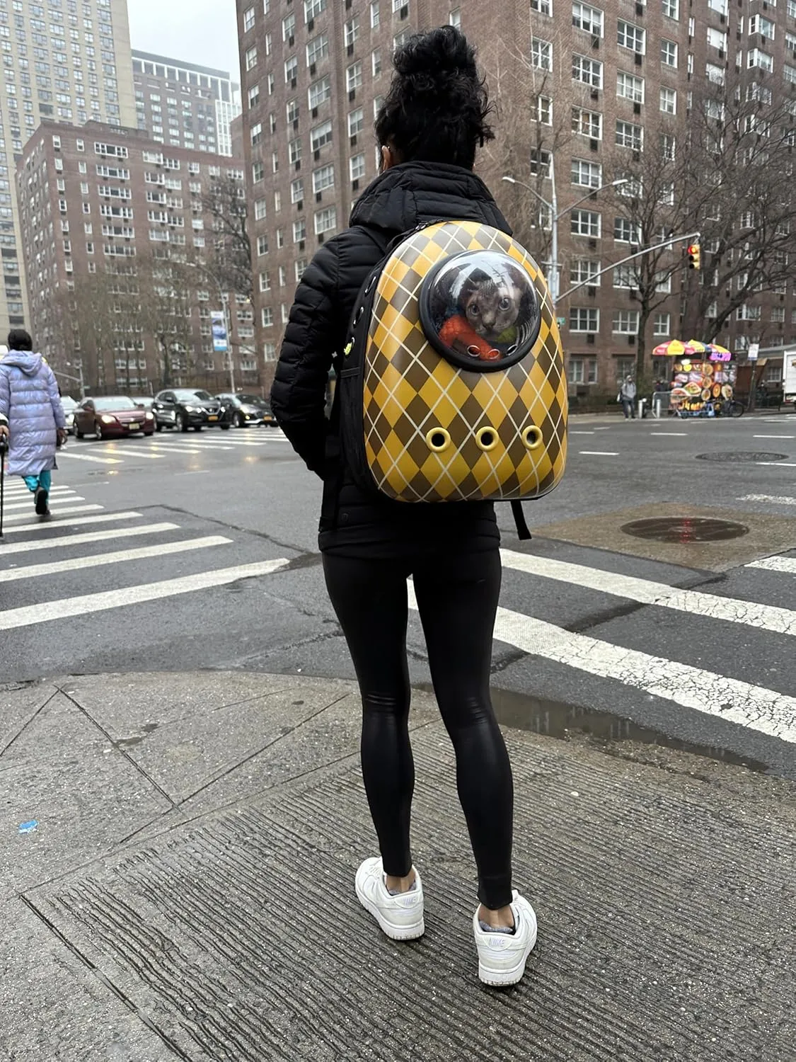 Travel Cat x Argylle Replica Backpack Carrier and Travel Cat & Stray Cat Harness and Leash Set