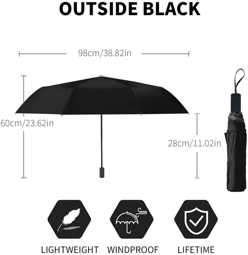 Travel Umbrella for Rain Windproof Green Sea Turtle near Coral Reef Bali Automatic Cute Portable Compact Umbrella for Women Purse Backpack Car Black Sun UV Protection