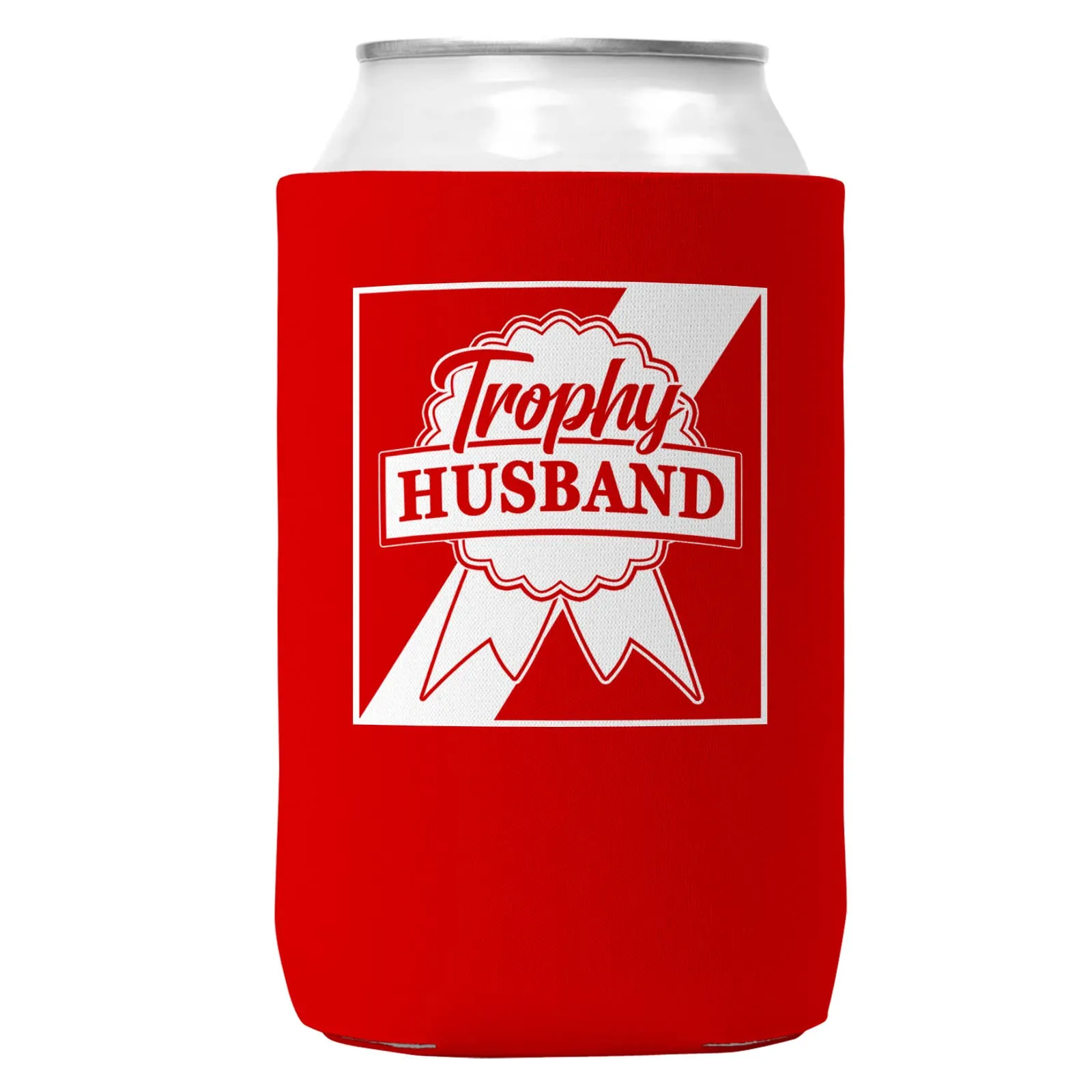 Trophy Husband Can Coozie/Cooler for 12oz Cans