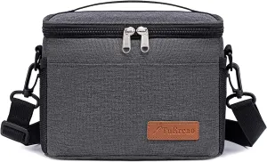 TuErcao 6 Can Mini Soft Cooler Bag for Beach Camping Travel Picnic Road Trip Leakproof Small Ice Chest, Insulated Cooler Lunch Box for Men Work