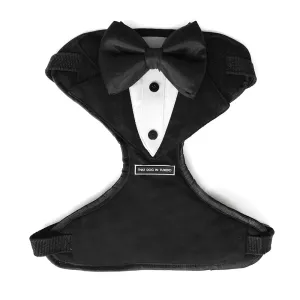 Tuxedo Dog Body Mesh Harness - Black
