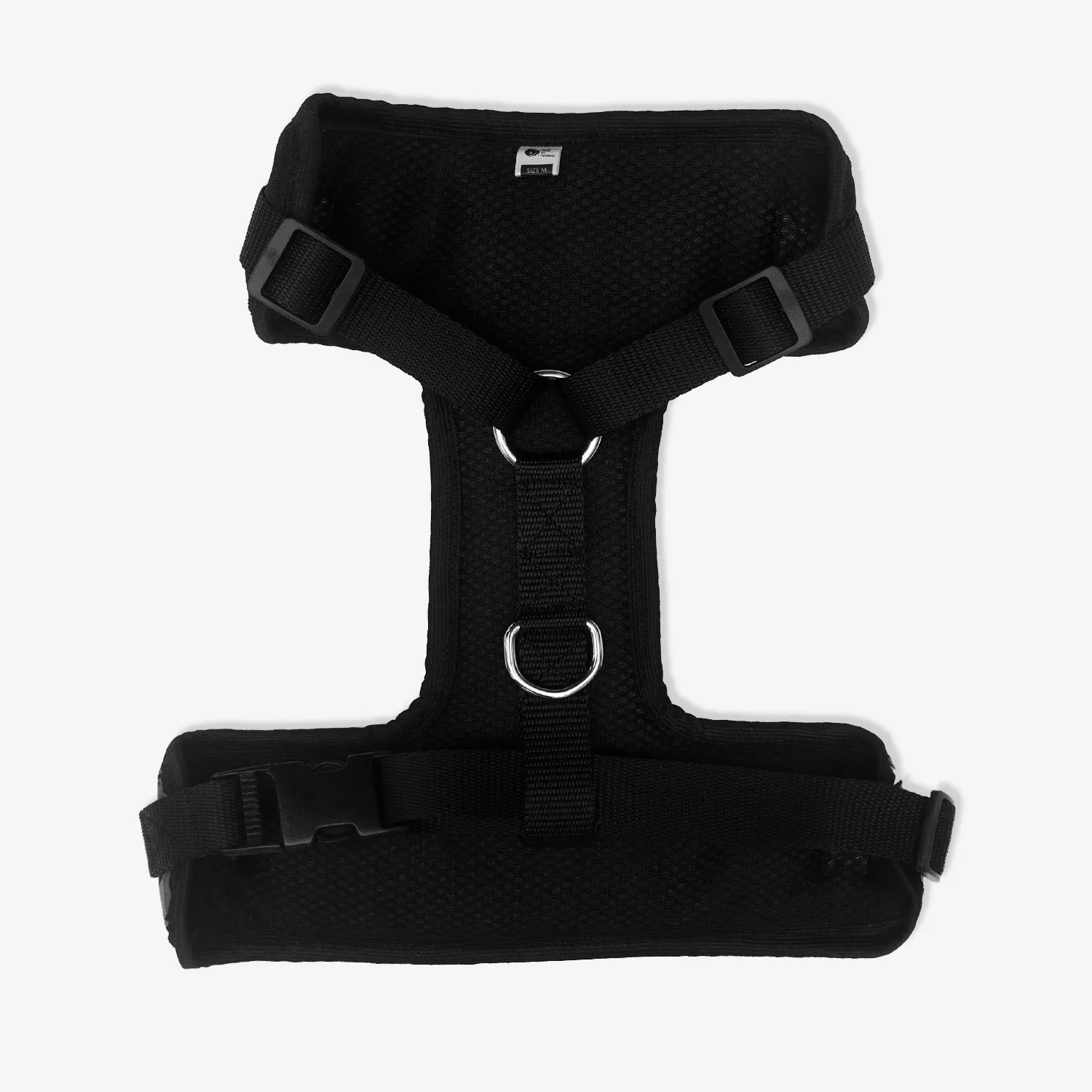 Tuxedo with Tie Dog Body Mesh Harness - Black