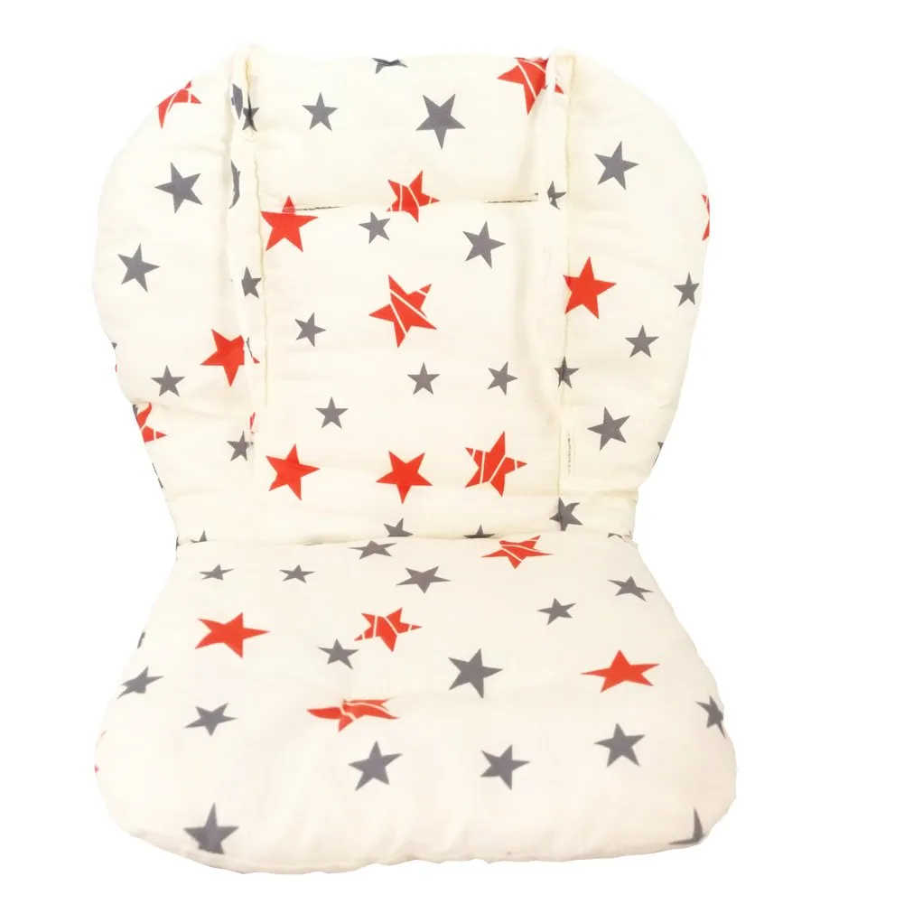 Twoworld Baby High Chair Seat Cushion Liner Mat Pad Cover Breathable（Star）