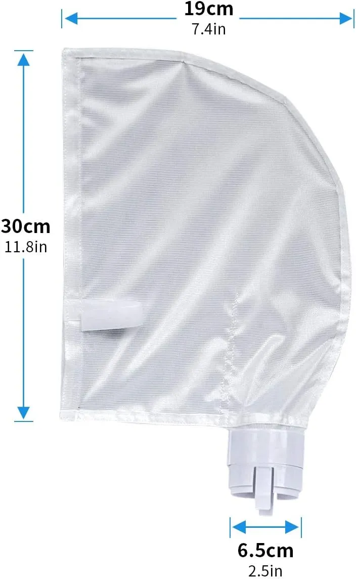 UCEDER 2 Pack Bag Replacement Fits for Polaris 360, 380 Pool Cleaner All Purpose Filter Bag for Polaris Filter Bag (Non-Zippered Bag)