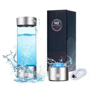 Upgrade Hydrogen Water Bottle Generator - Advanced SPE/PEM Technology, 1600 ppb Hydrogen in 3 Minutes, 14OZ Large Capacity, Stylish Design, Health Gift for Family & Friends