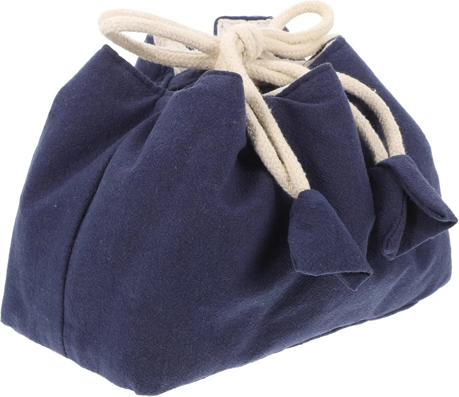 UPKOCH Cute Drawstring Travel Storage Bag for Tea Set, Versatile Insulated Teaware Carrier, Perfect for Women and Adults, Ideal for Picnics, Camping, and Beach Outings, Stain-Resistant,Blue