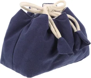 UPKOCH Cute Drawstring Travel Storage Bag for Tea Set, Versatile Insulated Teaware Carrier, Perfect for Women and Adults, Ideal for Picnics, Camping, and Beach Outings, Stain-Resistant,Blue
