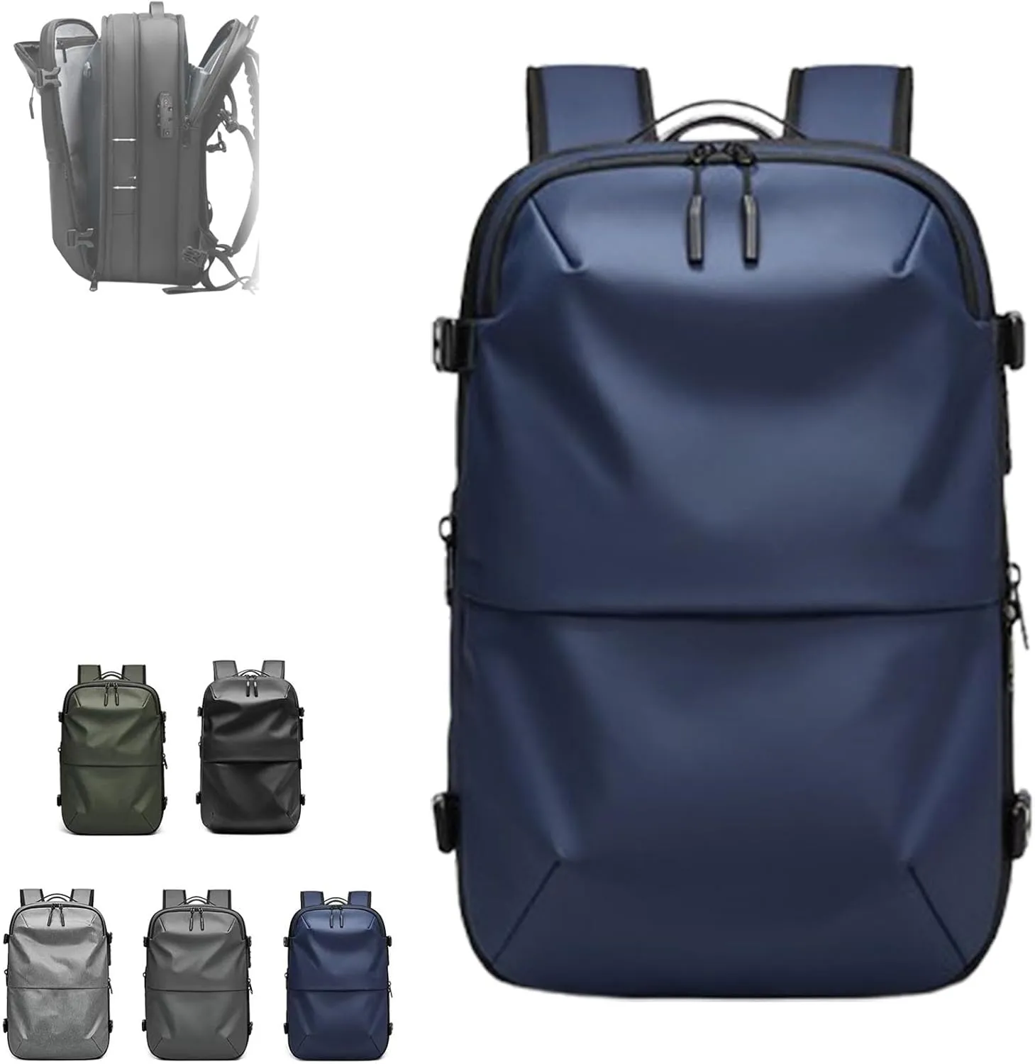 Veloutte Travel Backpack, Veloussette Prestige Space Bag, Velouette Prestige Space Bag, Vacuum Seal Backpack Travel 60l (Blue)