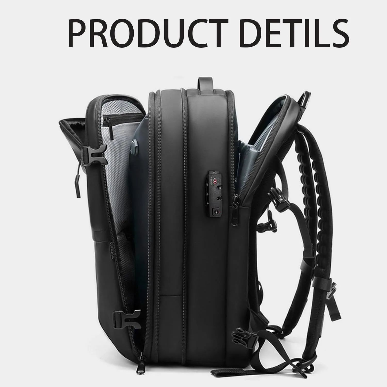 Veloutte Travel Backpack, Veloussette Prestige Space Bag, Velouette Prestige Space Bag, Vacuum Seal Backpack Travel 60l (Blue)