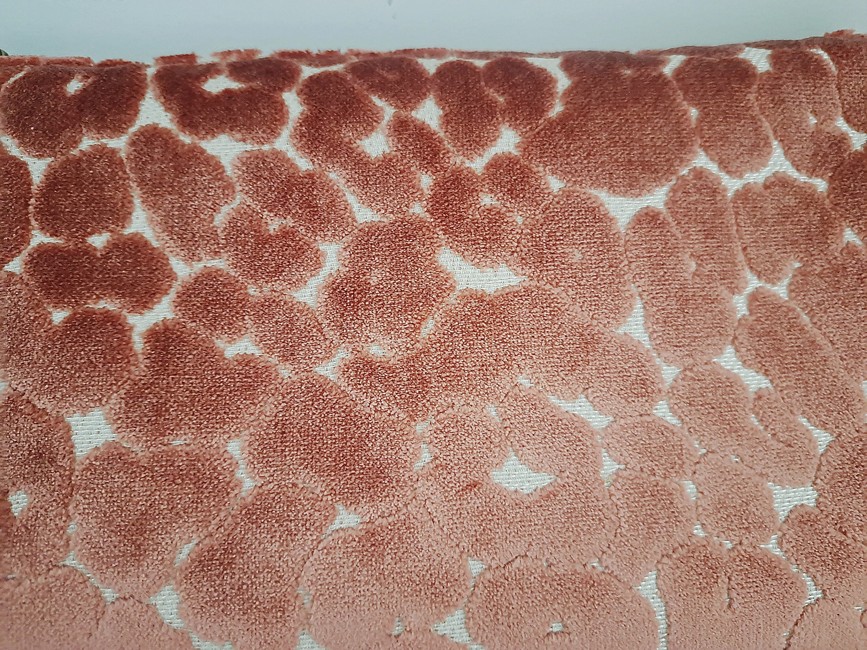Velvet Coral Large Leapard Print Clutch Bag