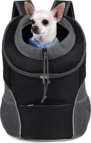Ventilated Dog Carrier Backpack for Travel & Hiking