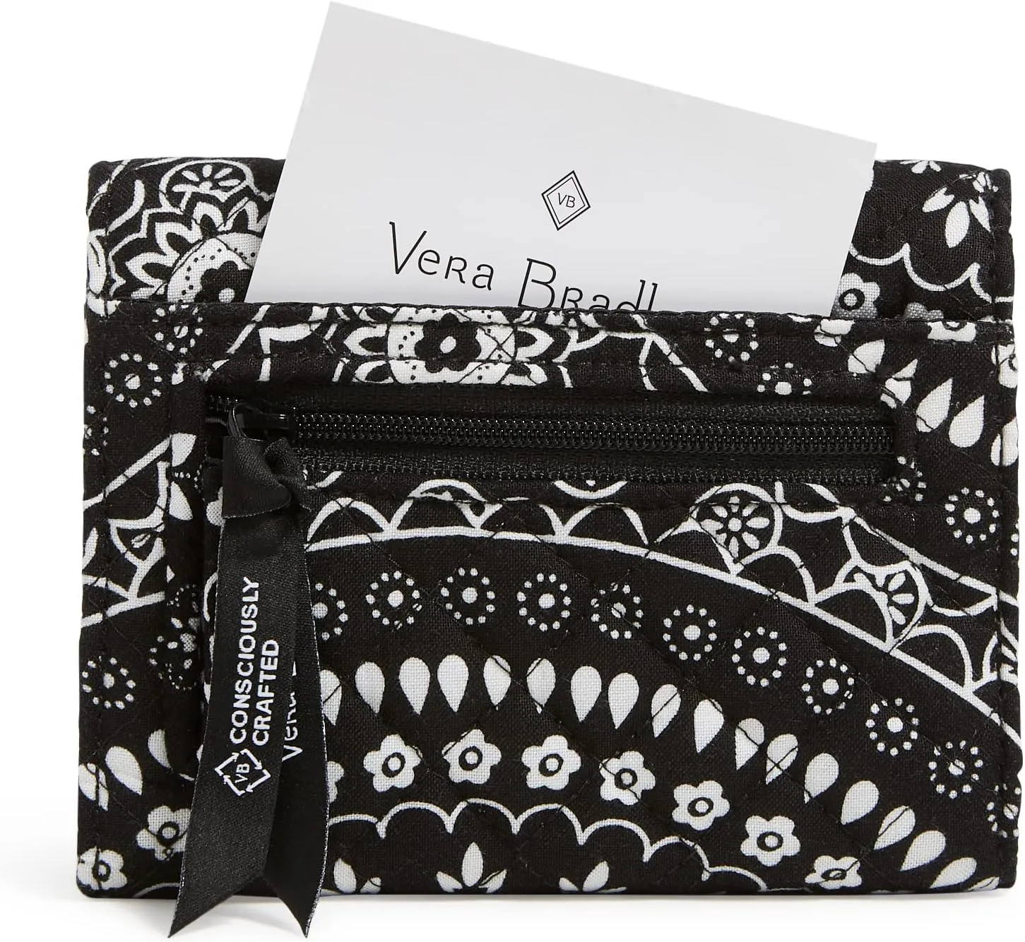 Vera Bradley Women's Cotton Riley Compact Wallet with RFID Protection
