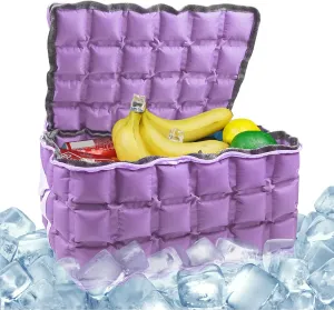 Water-Activated Freezable Cooler Bag, Reusable Super Absorbent Ice Pack for Long-Lasting Cold Storage, Camping, Groceries & First Aid (Non-Gel Eco-Friendly)