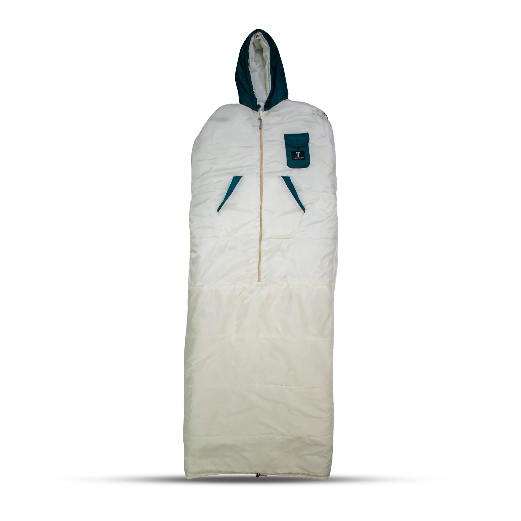 White/Teal Wearable Sleeping Bag