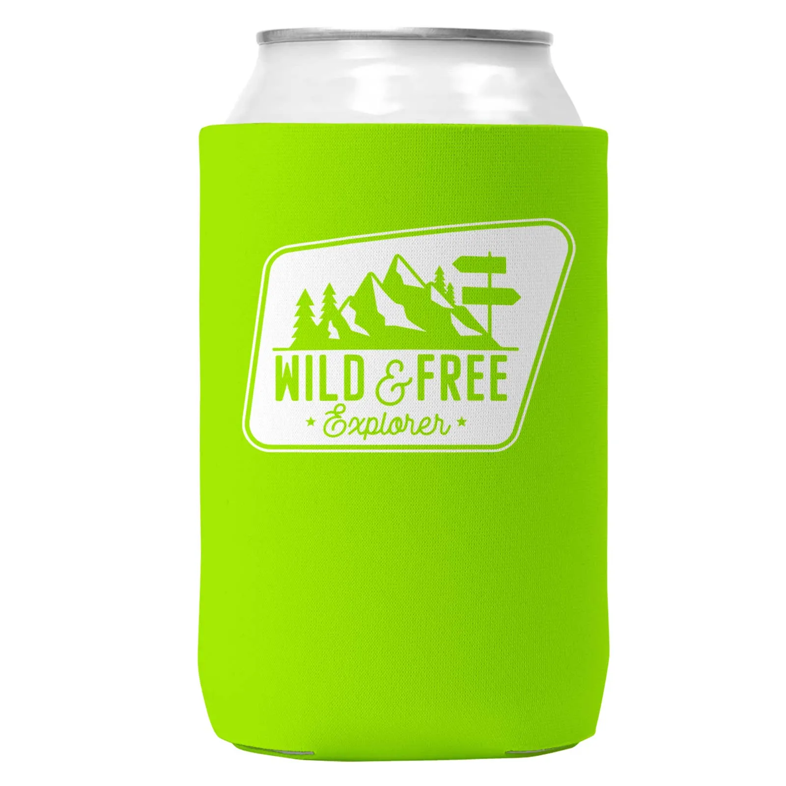 Wild & Free Explorer Can Coozie Cooler for 12oz Cans