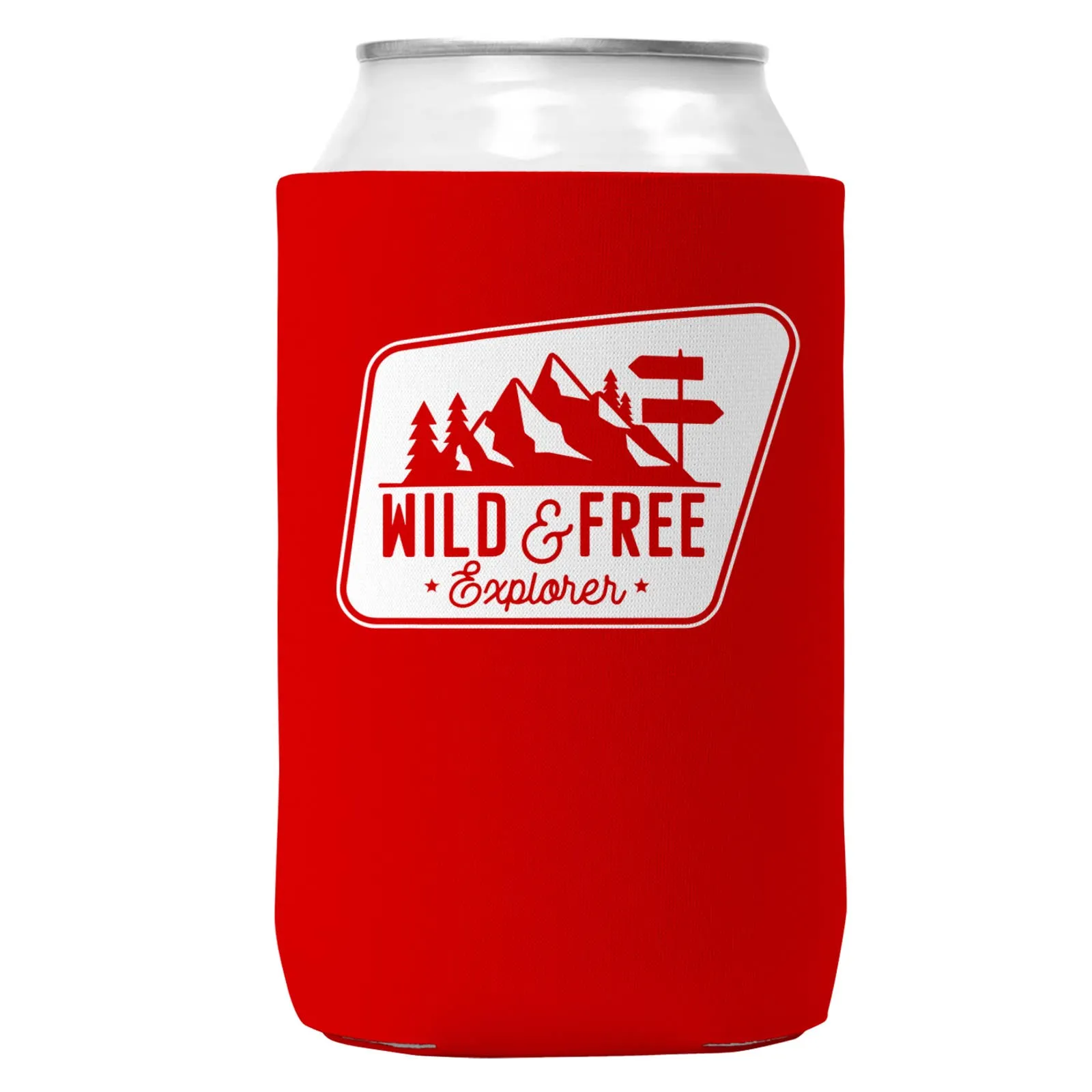 Wild & Free Explorer Can Coozie Cooler for 12oz Cans