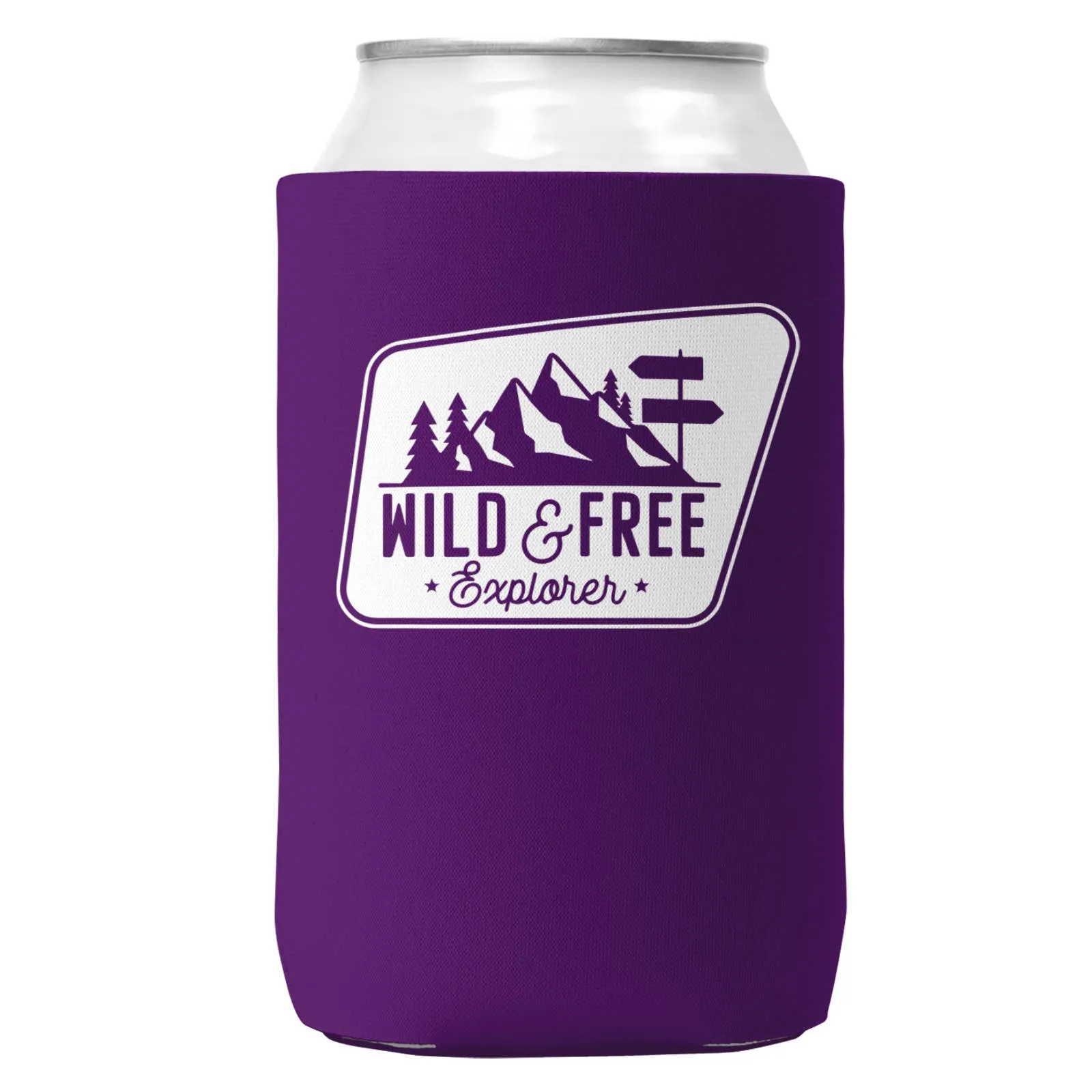 Wild & Free Explorer Can Coozie Cooler for 12oz Cans