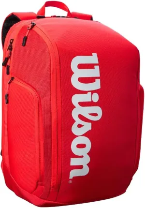 Wilson Super Tour, Red/White, Holds up to 2 Rackets