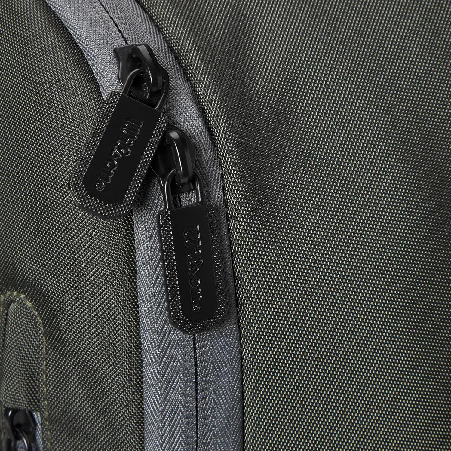 WILSON Tour Tennis Racket Bag - Dark Green and Stone Grey