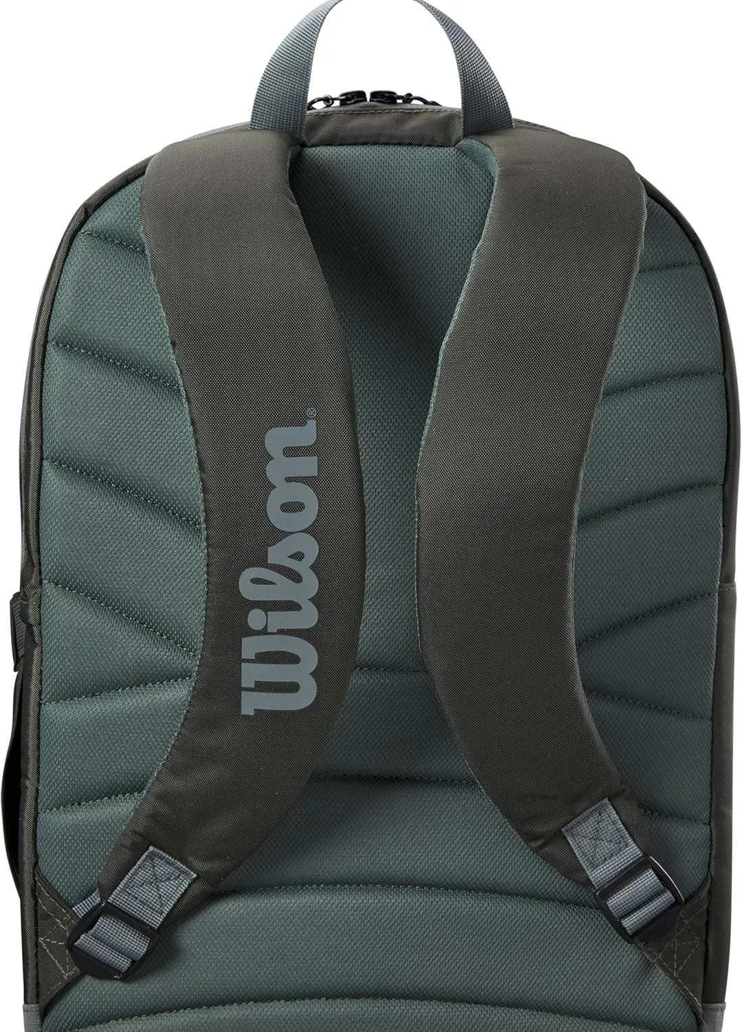 WILSON Tour Tennis Racket Bag - Dark Green and Stone Grey