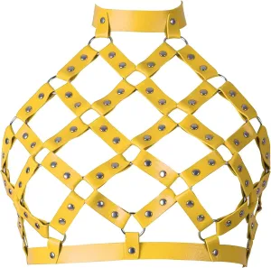 Women's Body Harness Leather Bra Punk Tight Cage Top Adjustable Bra Festival Carnival Gothic Halloween Strap Dance Costume