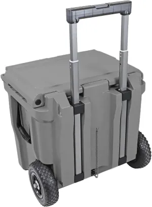 Xspec 45 Quart Towable Roto Molded Ice Chest Outdoor Camping Cooler with Wheels | Pro Tough Durable Outdoor Camping Fishing Ice Chest