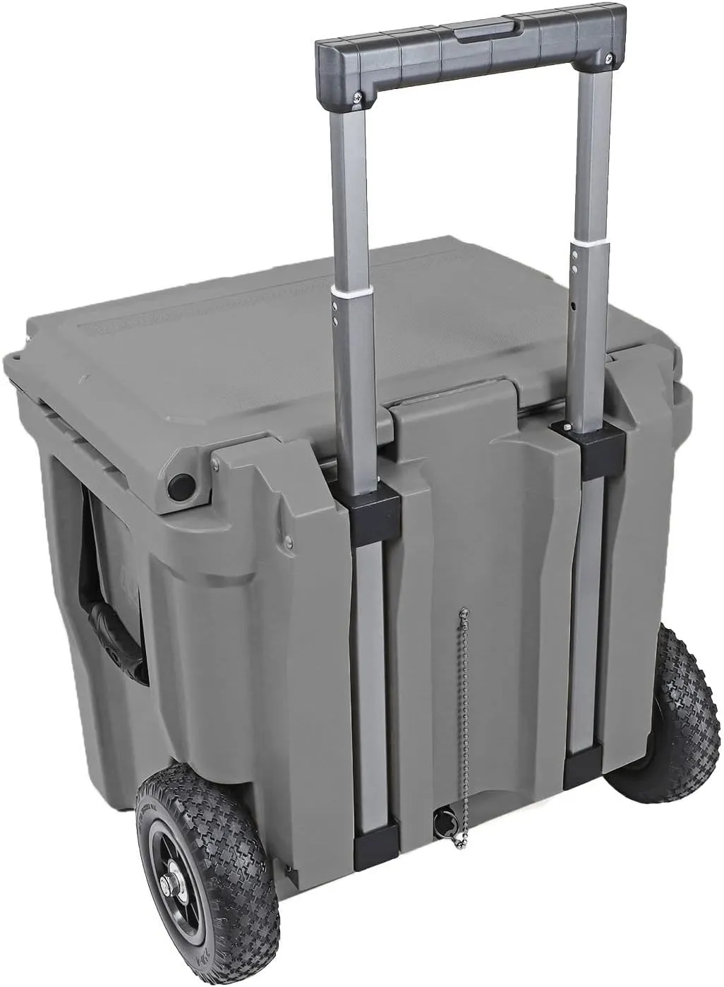 Xspec 45 Quart Towable Roto Molded Ice Chest Outdoor Camping Cooler with Wheels | Pro Tough Durable Outdoor Camping Fishing Ice Chest