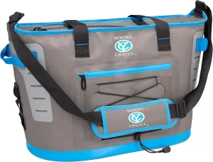 Yachter's Choice Soft Cooler 30 Can Capacity,-Tote Style w/ Shoulder Strap, Grey Blue
