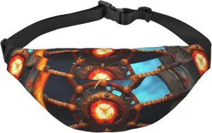 Yin Yang Shield Men'S And Women'S Waist Pack, Crossbody Bag With Adjustable Belt For Running, Traveling, Sports, Hiking